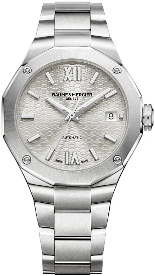 Baume & Mercier Riviera Lady Automatic Date Steel Grey Dial M0A10615