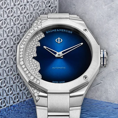 Baume & Mercier Riviera Lady Automatic Steel Night Blue Dial Diamonds M0A10677
