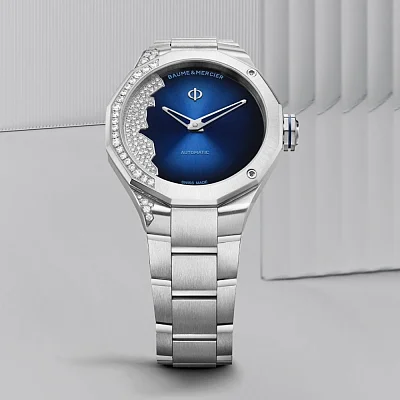 Baume & Mercier Riviera Lady Automatic Steel Night Blue Dial Diamonds M0A10677