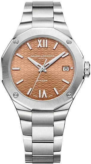 Baume & Mercier Riviera Lady Automatic Date Steel Orange Dial M0A10764