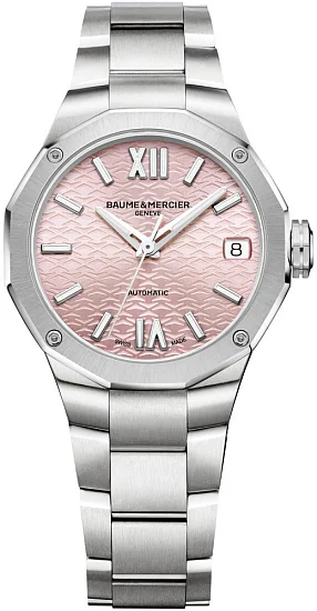 Baume & Mercier Riviera Lady Automatic Date Steel Pink Dial M0A10675