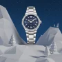  Zdjęcie 6 Baume & Mercier Riviera Lady Quartz Date Steel Blue Dial Diamonds M0A10765