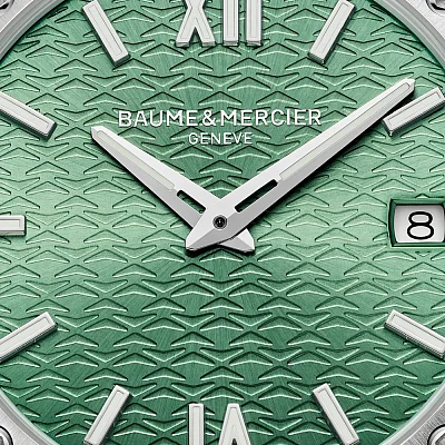 Baume & Mercier Riviera Lady Quartz Date Steel Green Dial M0A10683