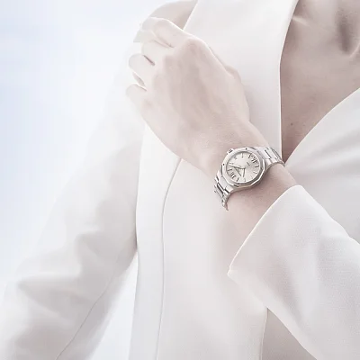 Baume & Mercier Riviera Lady Quartz Date Steel Grey Dial M0A10810