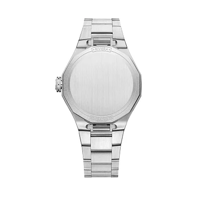 Baume & Mercier Riviera Lady Quartz Date Steel Blue Dial Diamonds M0A10765