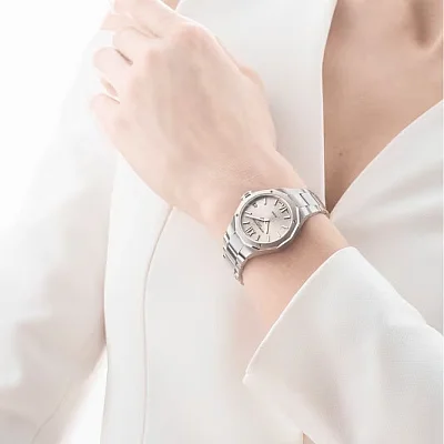 Baume & Mercier Riviera Lady Quartz Date Steel Grey Dial M0A10810