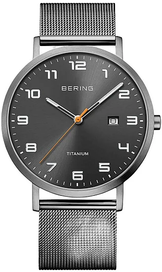Bering Classic Gent Date Titanium 18640-377