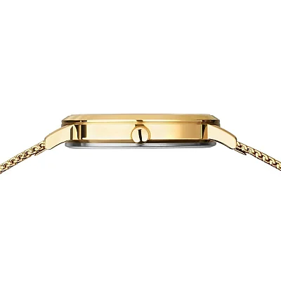 Bering Classic Lady Titanium Date Gold Mesh 18634-334