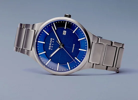 Bering Solar Gent Date Titanium 15239-777