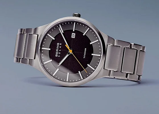 Bering Solar Gent Date Titanium 15239-779