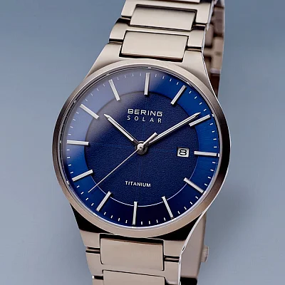 Bering Solar Gent Date Titanium 15239-777