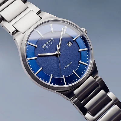 Bering Solar Gent Date Titanium 15239-777