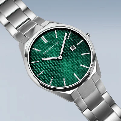 Bering Ultra Slim Gent Date Blue Dial 17240-708