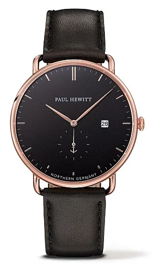 Paul Hewitt Grand Atlantic Line Rose Black Sea Leather Black PH-TGA-R-B-2M