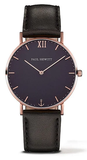 Paul Hewitt Sailor Line Rose Blue Lagoon Leather Black PH-SA-R-ST-B-2M
