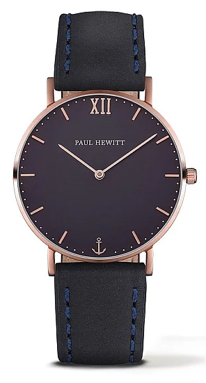 Paul Hewitt Sailor Line Rose Blue Lagoon Leather Navy Blue PH-SA-R-ST-B-11M