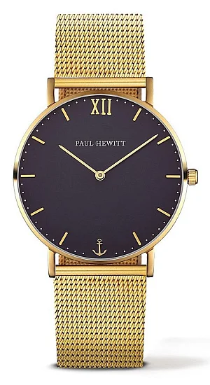 Paul Hewitt Sailor Line Gold Blue Lagoon Mesh Gold PH-SA-G-ST-B-4M