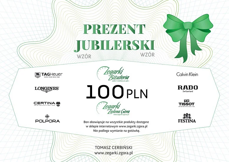 Bony zakupowe Bon Zakupowy Podarunkowy 100 PLN BZE100