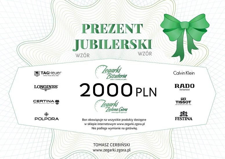 Bony zakupowe Bon Zakupowy Podarunkowy 2000 PLN BZE2000