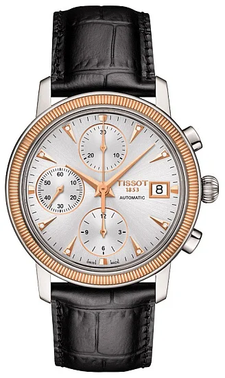 Tissot Bridgeport Gent Automatic Chrono 18k Gold Diamonds T9214274603600