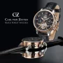  Zdjęcie 3 Carl von Zeyten Buhl Automatic Open-Heart Big Date Calendar Rose Gold PVD CVZ0029RBK