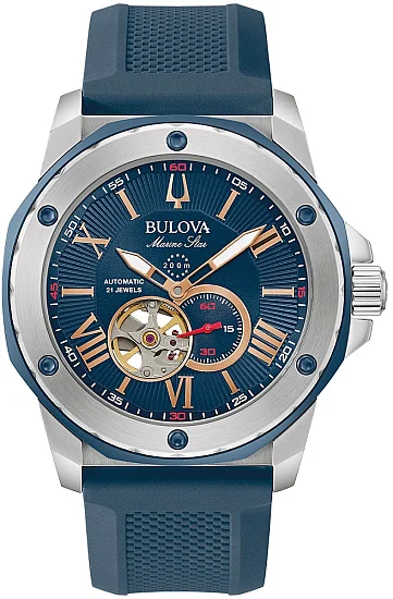 Bulova Marine Star Automatic Open-Heart 98A282