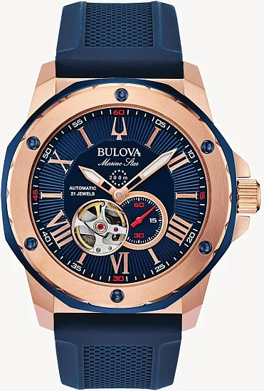Bulova Marine Star Automatic Open-Heart 98A227
