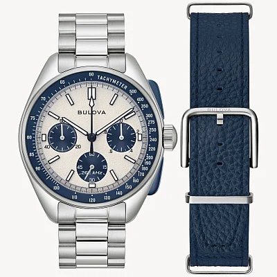 Bulova Precisionist Lunar Pilot Moonwatch Chronograph Set 98K112