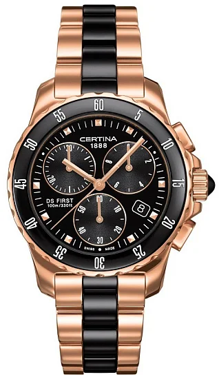 Certina DS First Lady Chrono Ceramic PVD C0142173305100