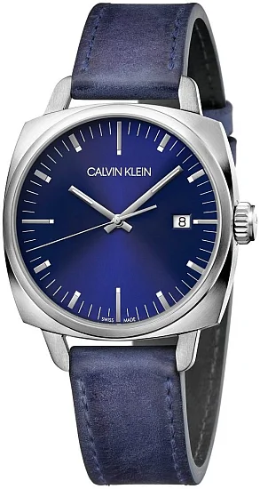 CALVIN KLEIN Gent Swing Blue Dial Blue Leather K9N111VN