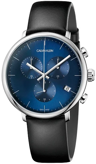 CALVIN KLEIN High Noon Chronograph Black Leather K8M271CN