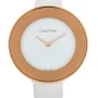 Zdjęcie 7 CALVIN KLEIN Lady Chic White Dial White Satin Rose Gold PVD K7N236K2