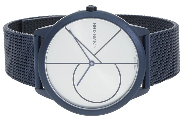 CALVIN KLEIN Minimal Big Mesh Blue PVD K3M51T56