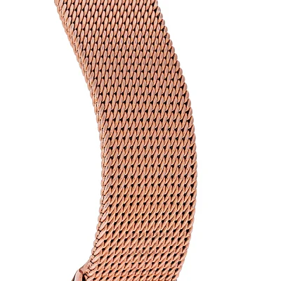 CALVIN KLEIN Minimal Medium Mesh Rose Gold PVD K3M22621