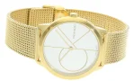 Zdjęcie 2 CALVIN KLEIN Minimal Medium Mesh Yellow Gold PVD K3M22526