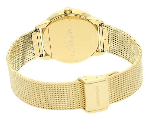 CALVIN KLEIN Minimal Medium Mesh Yellow Gold PVD K3M22526