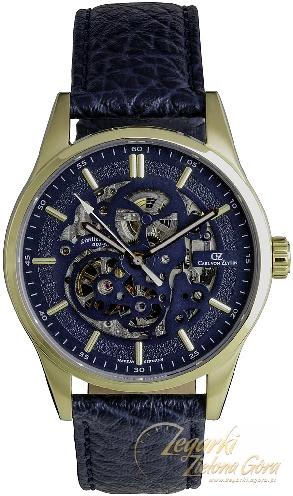 Carl von Zeyten Uomo Orologio da Polso Automatico Alpirsbach CVZ0076GBLS