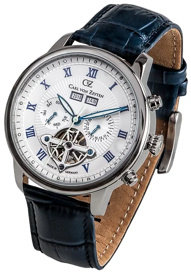 Carl von Zeyten Bonndorf Automatic Open-Heart Calendar CVZ0053WH