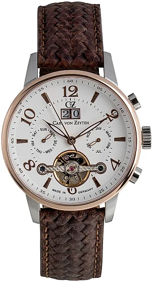 Carl von Zeyten Buhl II Automatic Open-Heart Big Date Calendar Sapphire CVZ0074RWHS