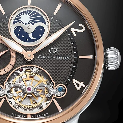 Carl von Zeyten Calw Automatic Day-Night GMT Open-Heart CVZ0046RBR
