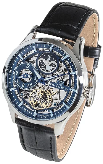 Carl von Zeyten Freiburg Automatic Day-Night GMT Skeleton CVZ0063BL/M