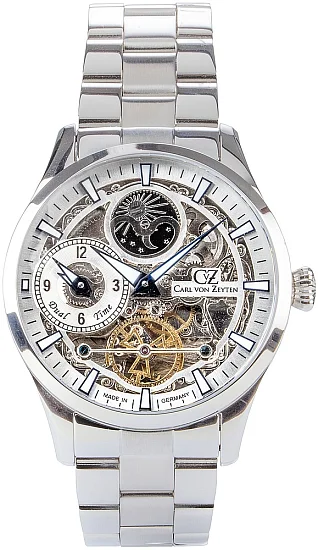 Carl von Zeyten Freiburg Automatic Day-Night GMT Skeleton Sapphire CVZ0063SLMS