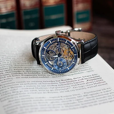 Carl von Zeyten Freiburg Automatic Day-Night GMT Skeleton Sapphire CVZ0063BL