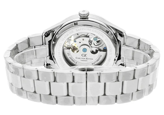 Carl von Zeyten Freiburg Automatic Day-Night GMT Skeleton Sapphire CVZ0063BLMS