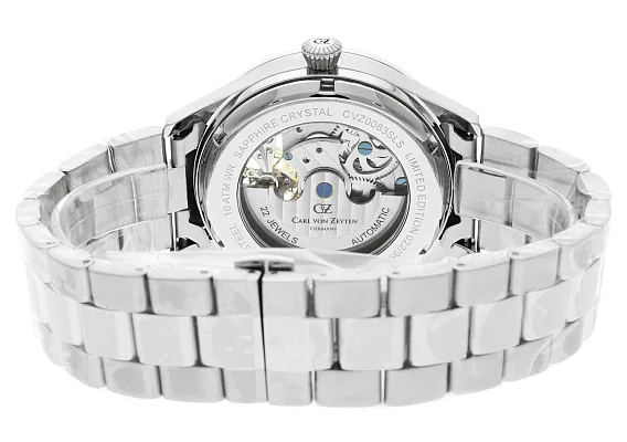 Carl von Zeyten Freiburg Automatic Day-Night GMT Skeleton Sapphire CVZ0063SLMS