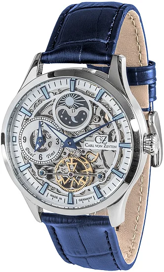 Carl von Zeyten Freiburg Automatic Day-Night GMT Skeleton Sapphire CVZ0063SLS