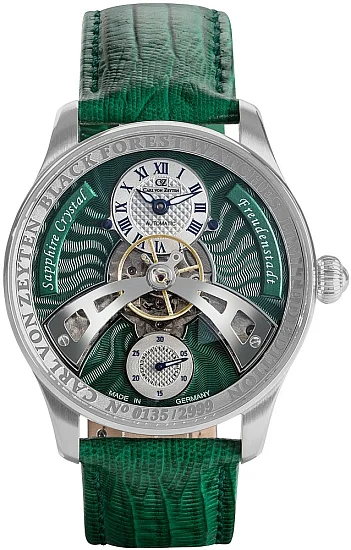 Carl von Zeyten Freudenstadt Automatic Open-Heart Sapphire Green CVZ0043GRS