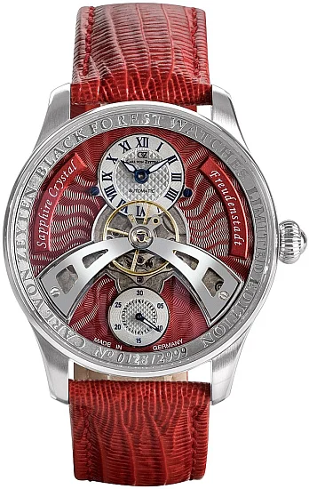 Carl von Zeyten Freudenstadt Automatic Open-Heart Sapphire Red Sapphire CVZ0043RDS