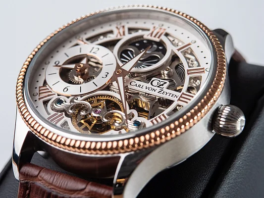 Carl von Zeyten Kirnbach Automatic Skeleton GMT Sapphire CVZ0034RWHS