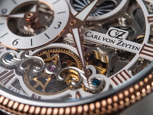 Carl von Zeyten Kirnbach Automatic Skeleton GMT Sapphire CVZ0034RWHS